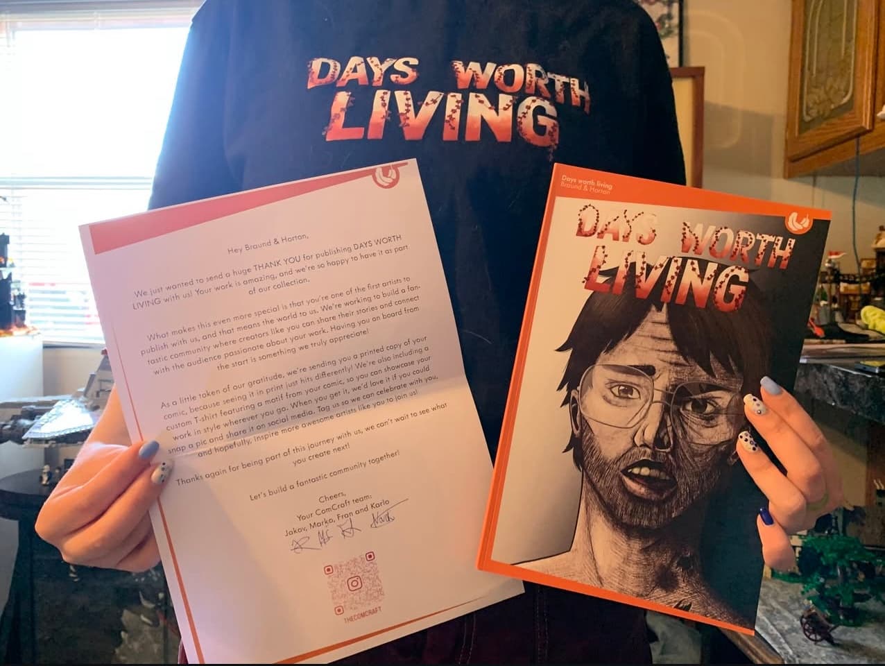 Post from days.worth.living about Creator of 'Days Worth Living'