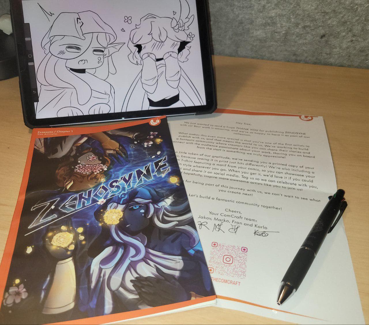 Post from Tree_Animates about Creator of 'Zenosyne'